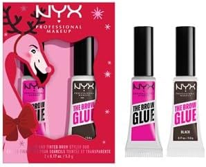 NYX Brow Glue Duo Set – Holiday Edition Clear & Tinted Brow Gel