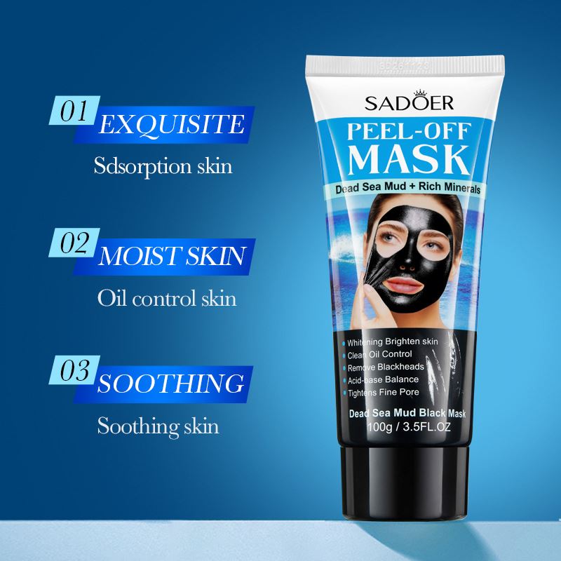 SADOER Deep Cleansing Peel-Off Mask – Pore Purifying & Brightening Formula